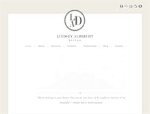 Tablet Screenshot of lindseyalbrechtdesign.com